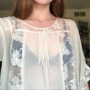 Bohemian sheer shirt